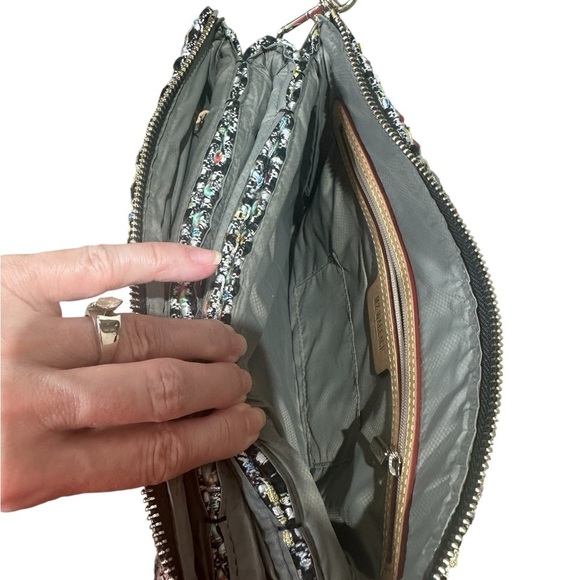 MZ Wallace Pippa Tweed Crossbody Bag with Monogram Design - Picture 4 of 7